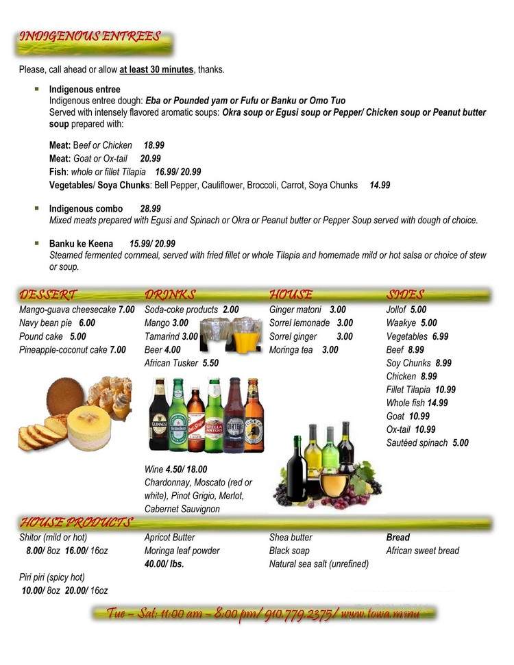 Taste Of West Africa - Fayetteville, NC menu_pic