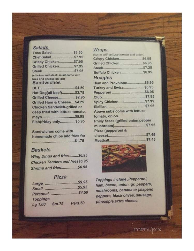 Ashley's Pub BBQ & Catering - Spartansburg, PA menu_pic