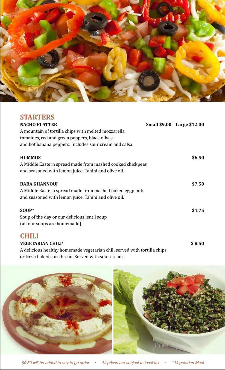 Abstractions Cafe Bistro - Regina, SK menu_pic
