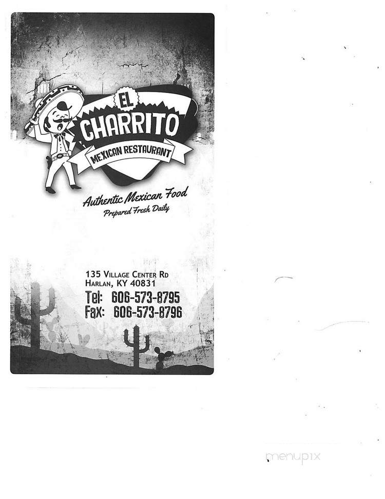 El Charrito - Harlan, KY menu_pic