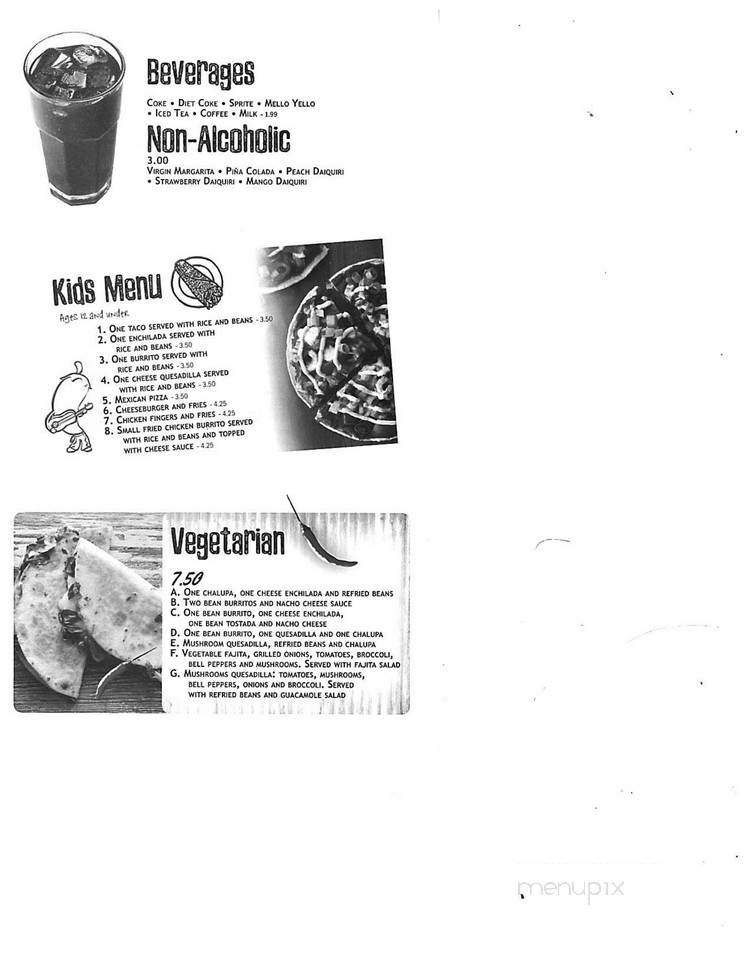 El Charrito - Harlan, KY menu_pic