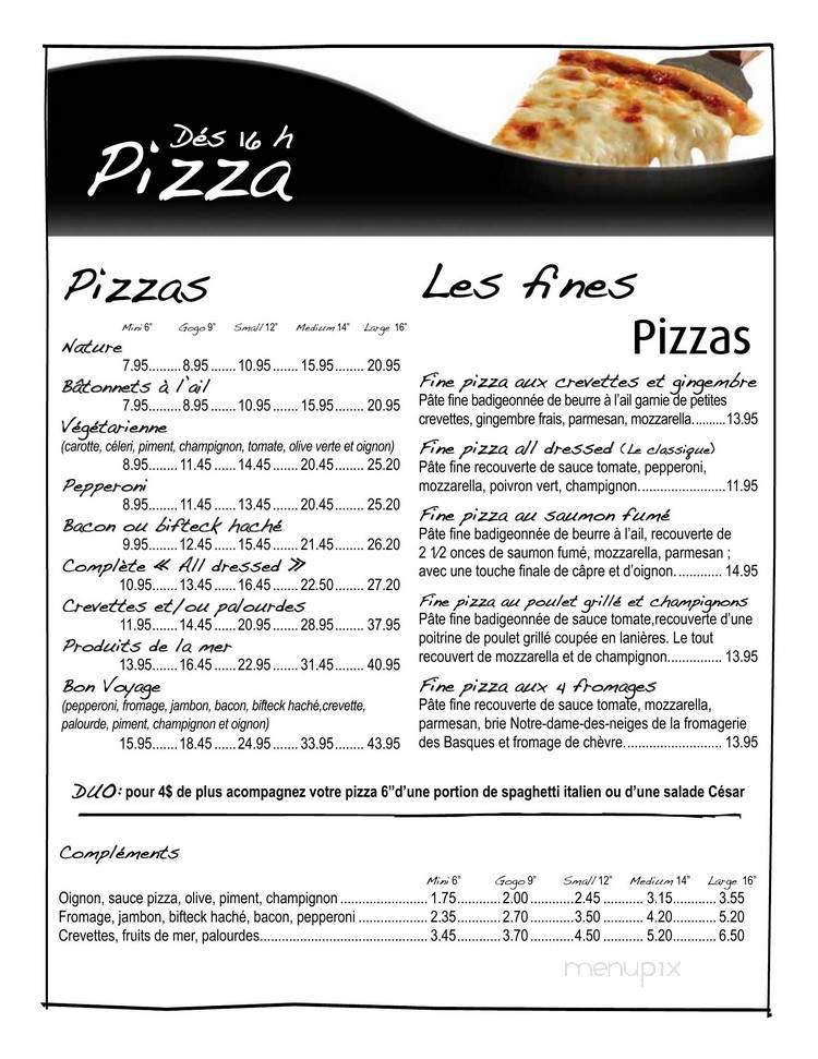 Restaurant Biard - Perce, QC menu_pic