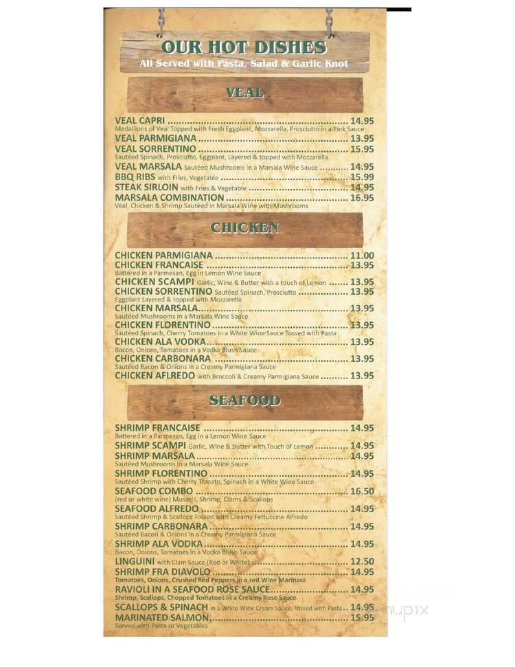 Papa Al's Italian Restaurant And Pizzaria - Palmerton, PA menu_pic