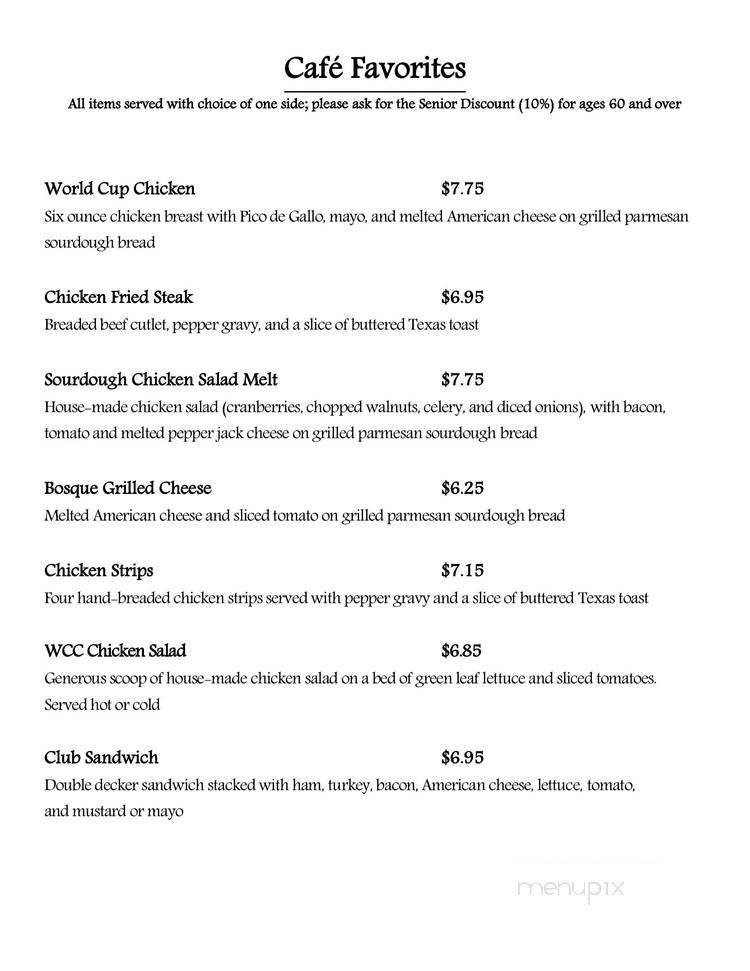 Harold Waite Pancake & Steak - Waco, TX menu_pic