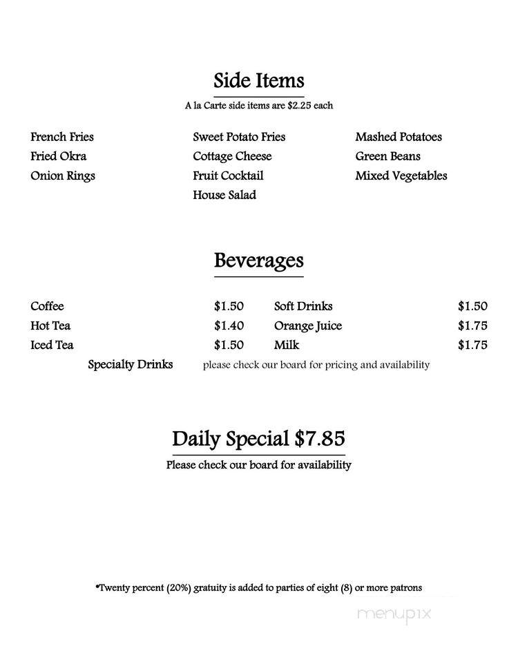 Harold Waite Pancake & Steak - Waco, TX menu_pic