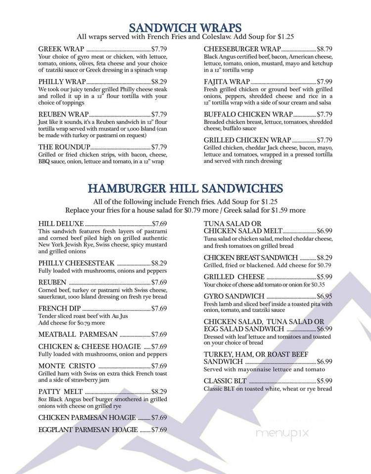 Hamburger Hill Family Restaurant - Temple Terrace, FL menu_pic