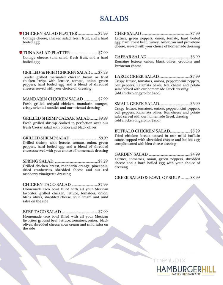 Hamburger Hill Family Restaurant - Temple Terrace, FL menu_pic