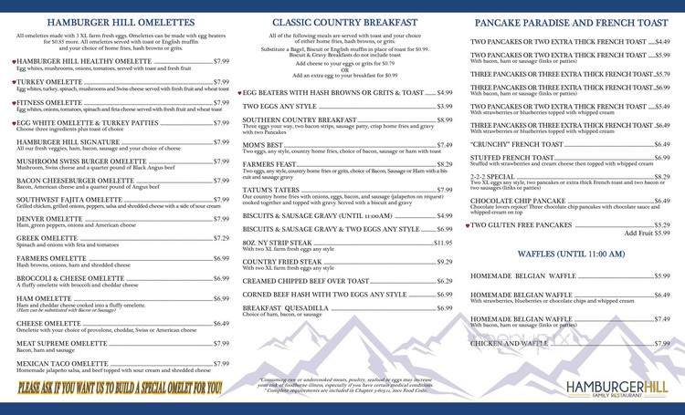 Hamburger Hill Family Restaurant - Temple Terrace, FL menu_pic