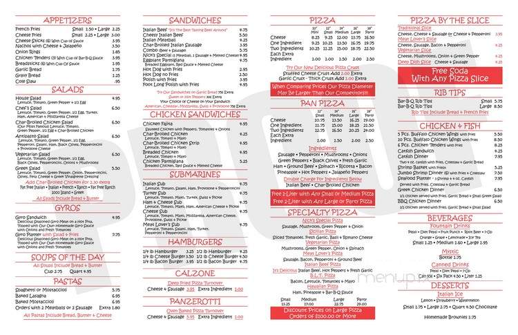 Nick's Pizza & Beef-Mannheim - Bellwood, IL menu_pic