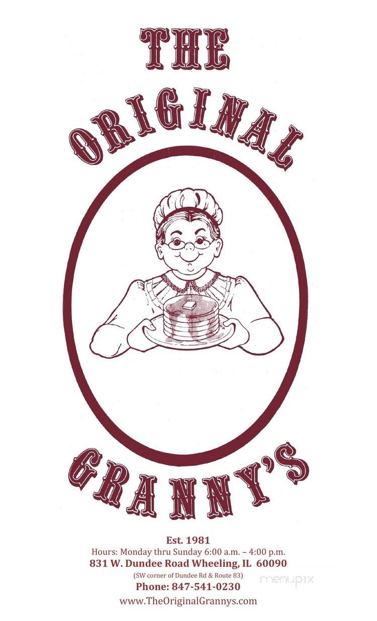 Original Granny's - Wheeling, IL menu_pic