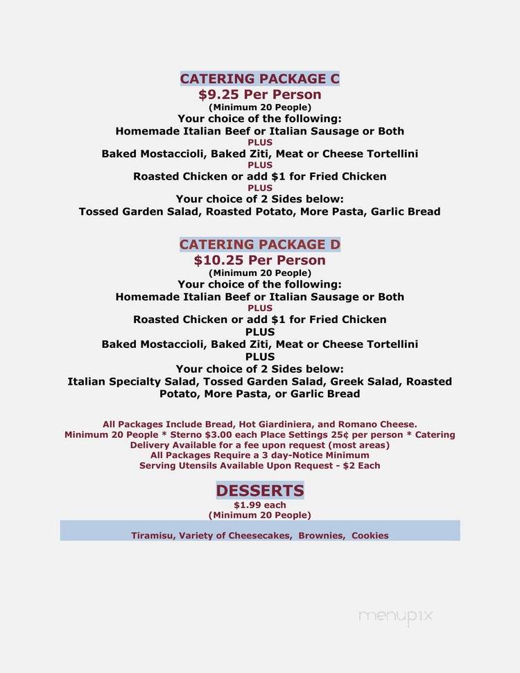 Sam's Pizza Restaurant - Rockton, IL menu_pic
