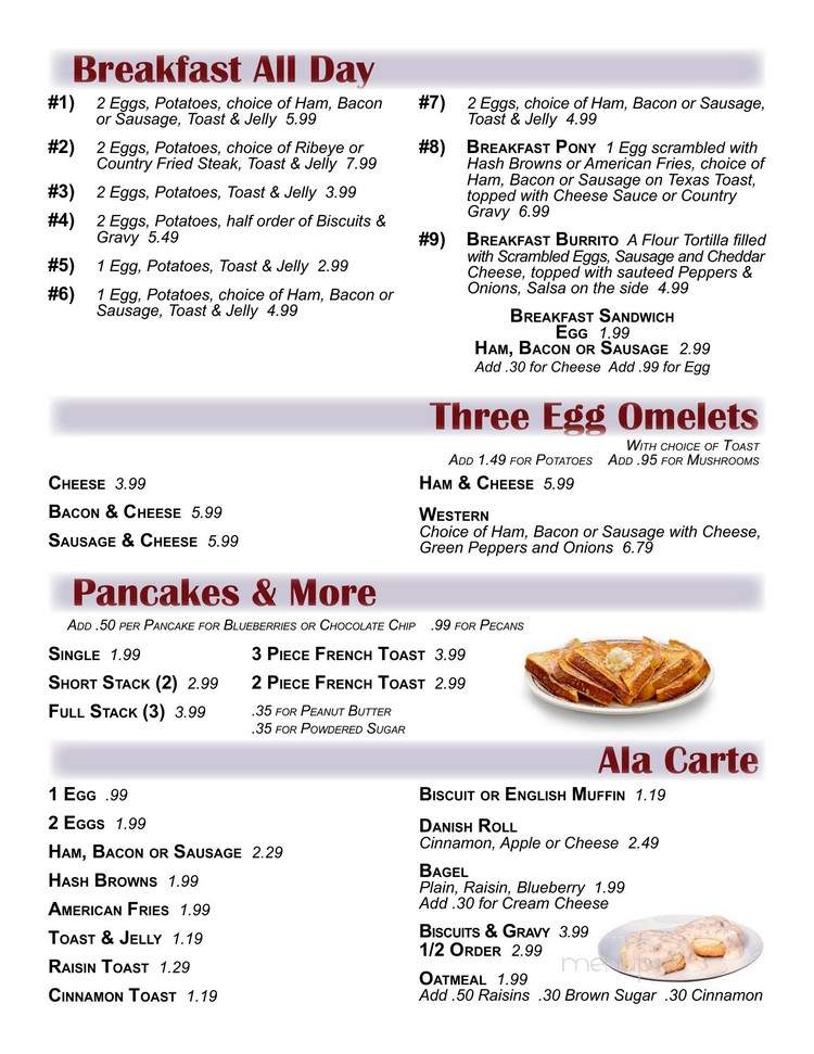 Showtime Lanes Cafe - Virden, IL menu_pic