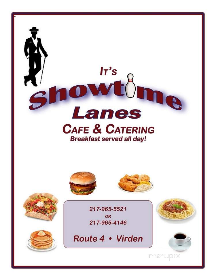 Showtime Lanes Cafe - Virden, IL menu_pic