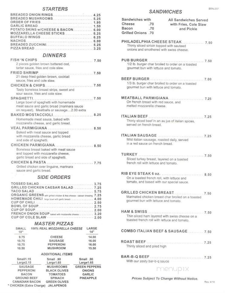 Barnaby's Of Northbrook - Northbrook, IL menu_pic