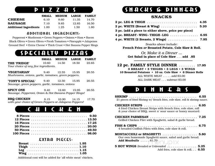 Tony's Pizza - Beecher, IL