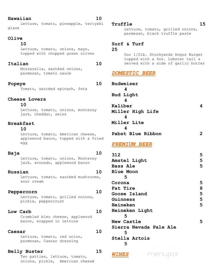 Dukes Chicago Bar & Grill - Chicago, IL menu_pic