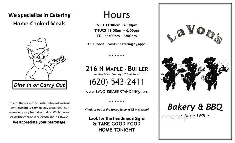 Lavons Bakery & BBQ - Buhler, KS