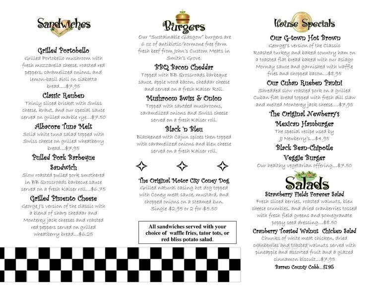 George J's on the Square - Glasgow, KY menu_pic