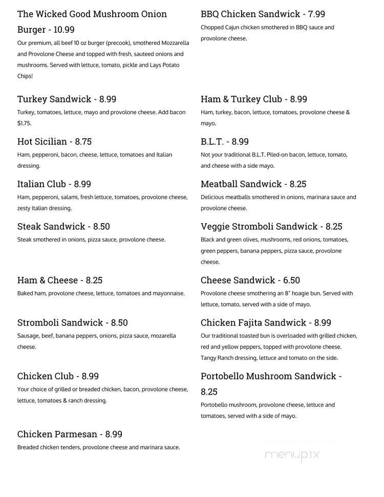 Wick's Pub - Louisville, KY menu_pic