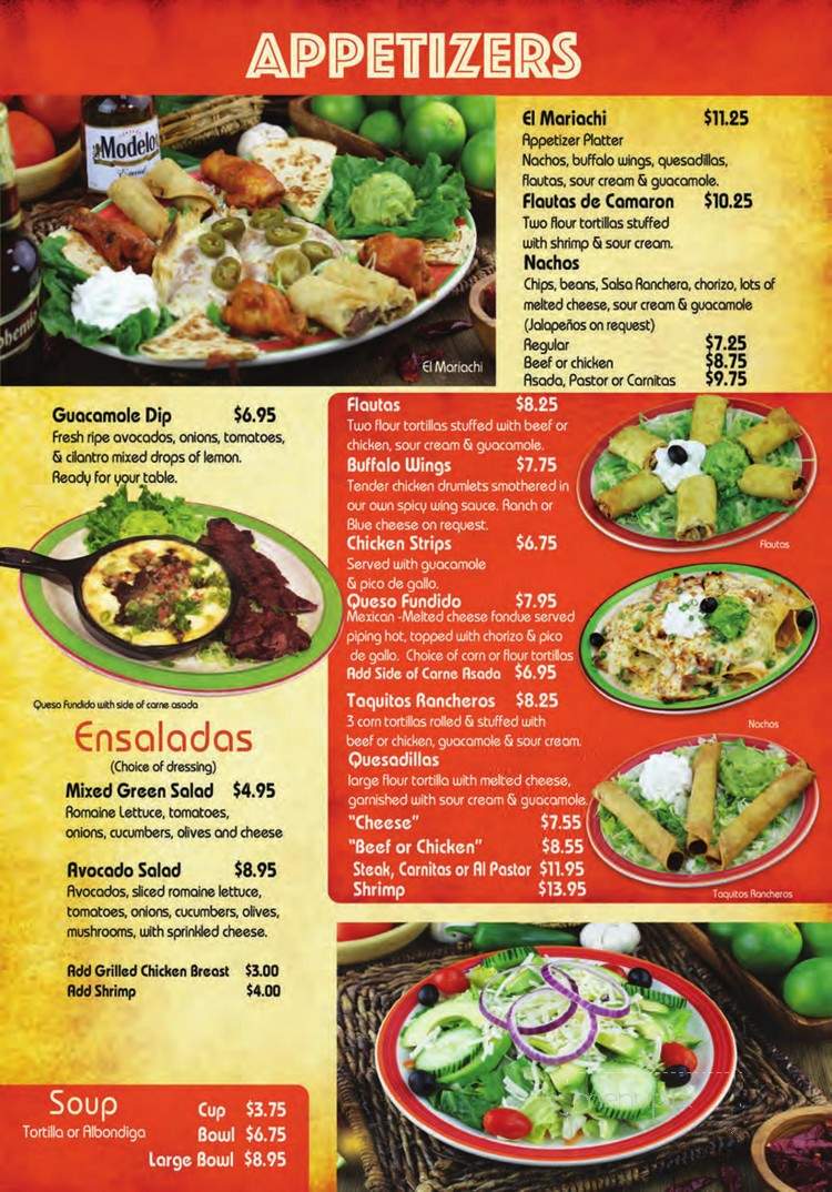 Menu of La Cocina Bar Grill in Santa Clarita CA 91390