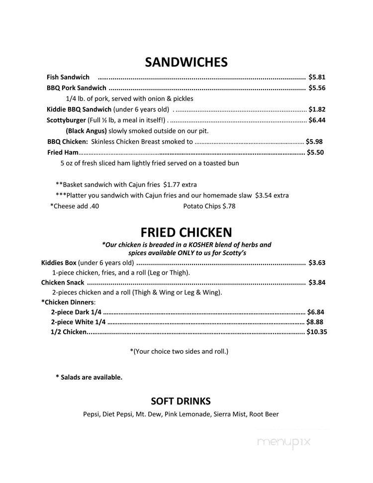 Scotty's Ribs & More - Louisville, KY menu_pic