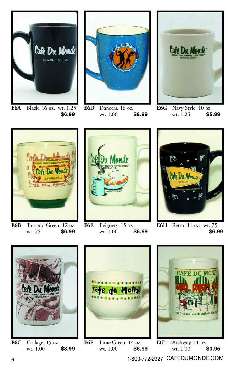 Cafe Du Monde Coffee Stand - New Orleans, LA menu_pic