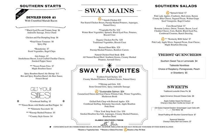 Sway - Louisville, KY menu_pic