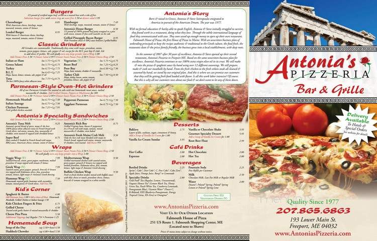 Antonio's Pizzeria - Freeport, ME