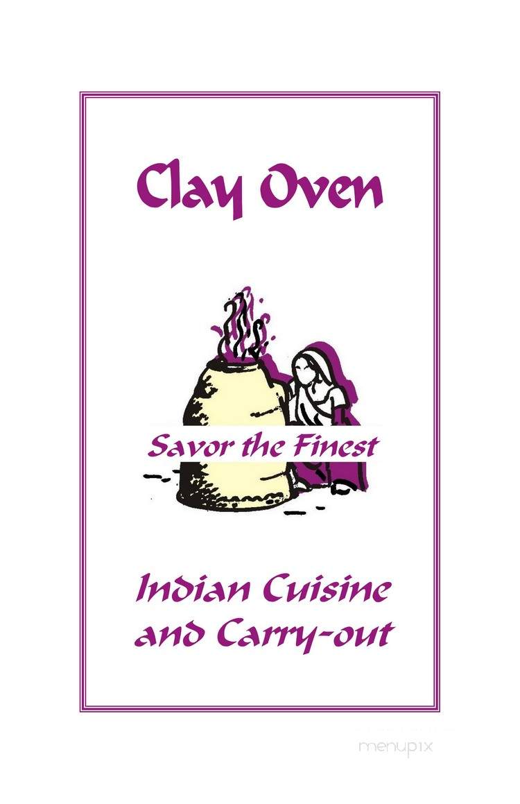 Clay Oven - Frederick, MD menu_pic