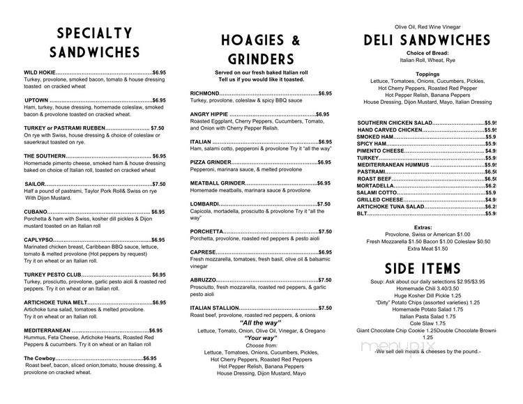 Uptown Market & Deli - Richmond, VA menu_pic