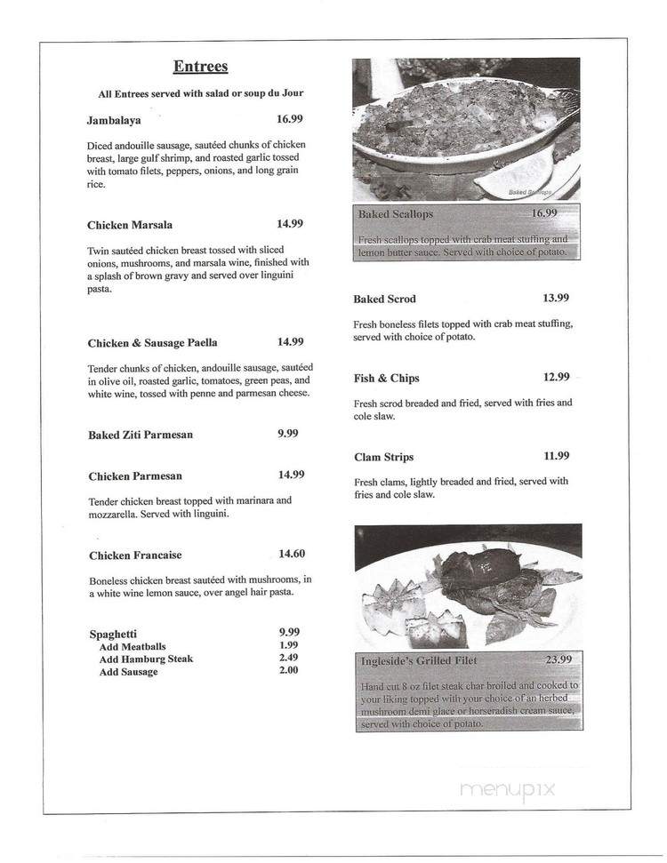 J P's Restaurant - Holyoke, MA menu_pic
