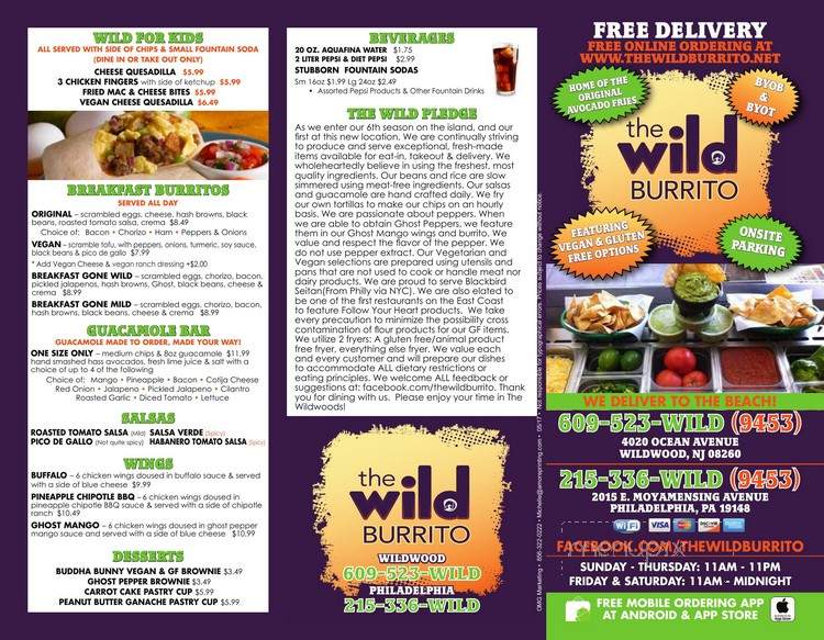 Wild Burrito - Wildwood Crest, NJ menu_pic