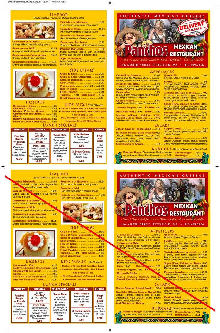 Panchos Burritos & Pizza - Pittsfield, MA menu_pic