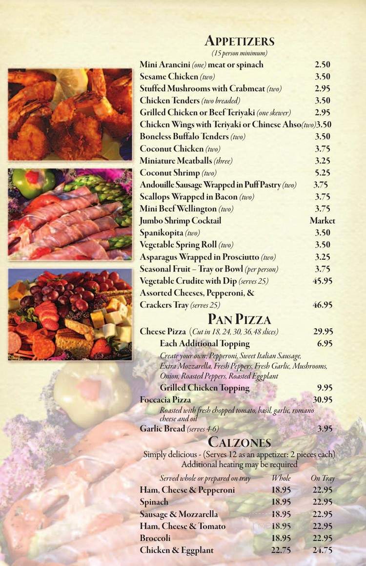Spinelli's Pasta & Pastry Shop - Lynnfield, MA menu_pic