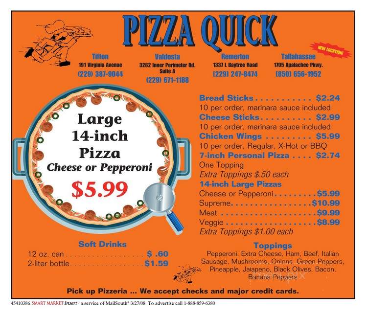 Pizza Quick - Tifton, GA menu_pic
