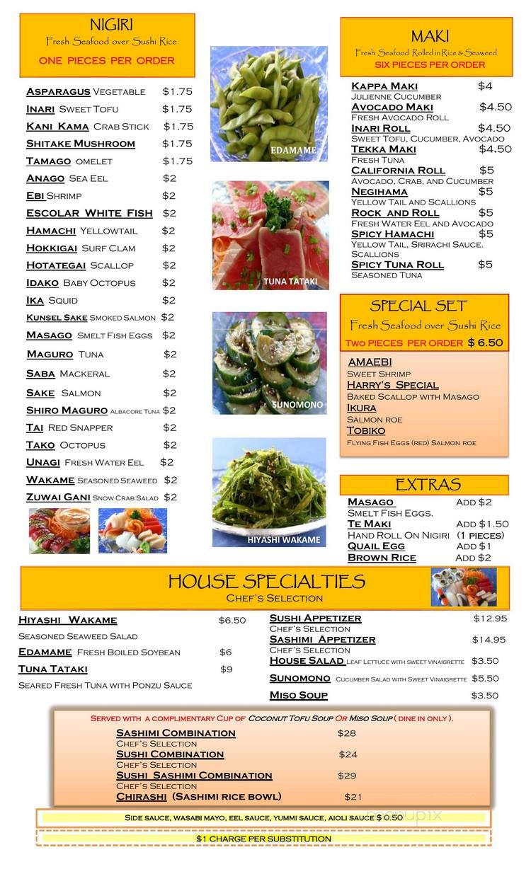 Harry & Sons - Atlanta, GA menu_pic
