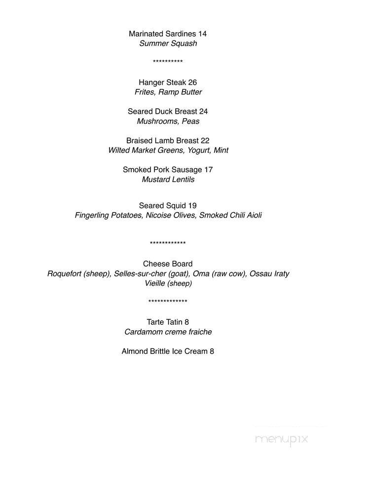 Le French Diner - New York, NY menu_pic