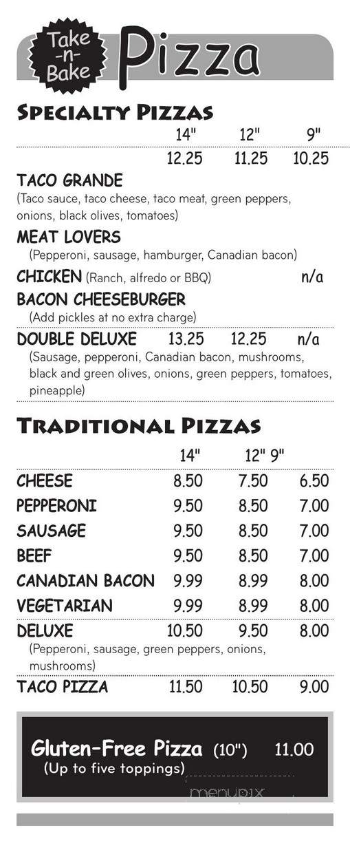 Mickey's - Brainerd, MN menu_pic