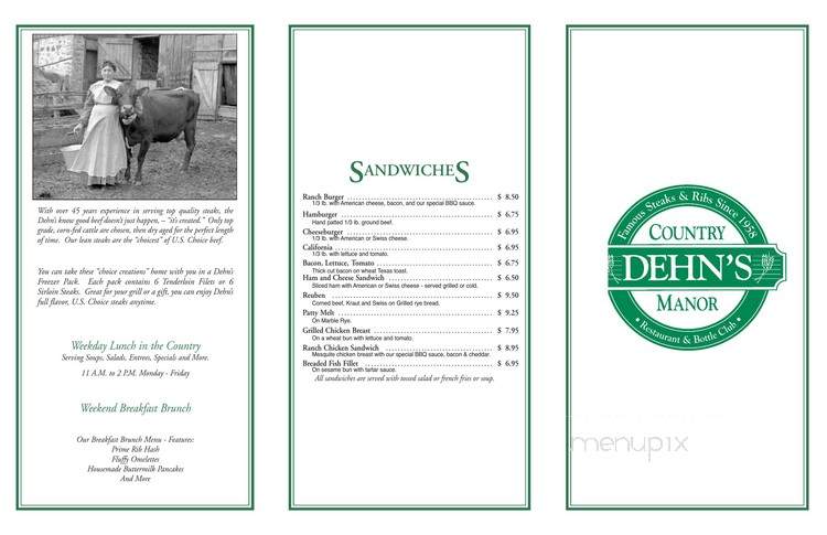Dehn's Country Manor - Maple Grove, MN menu_pic