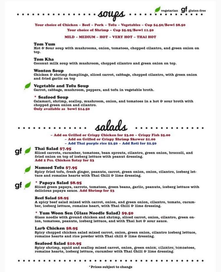 Thai To Go - Asheville, NC menu_pic
