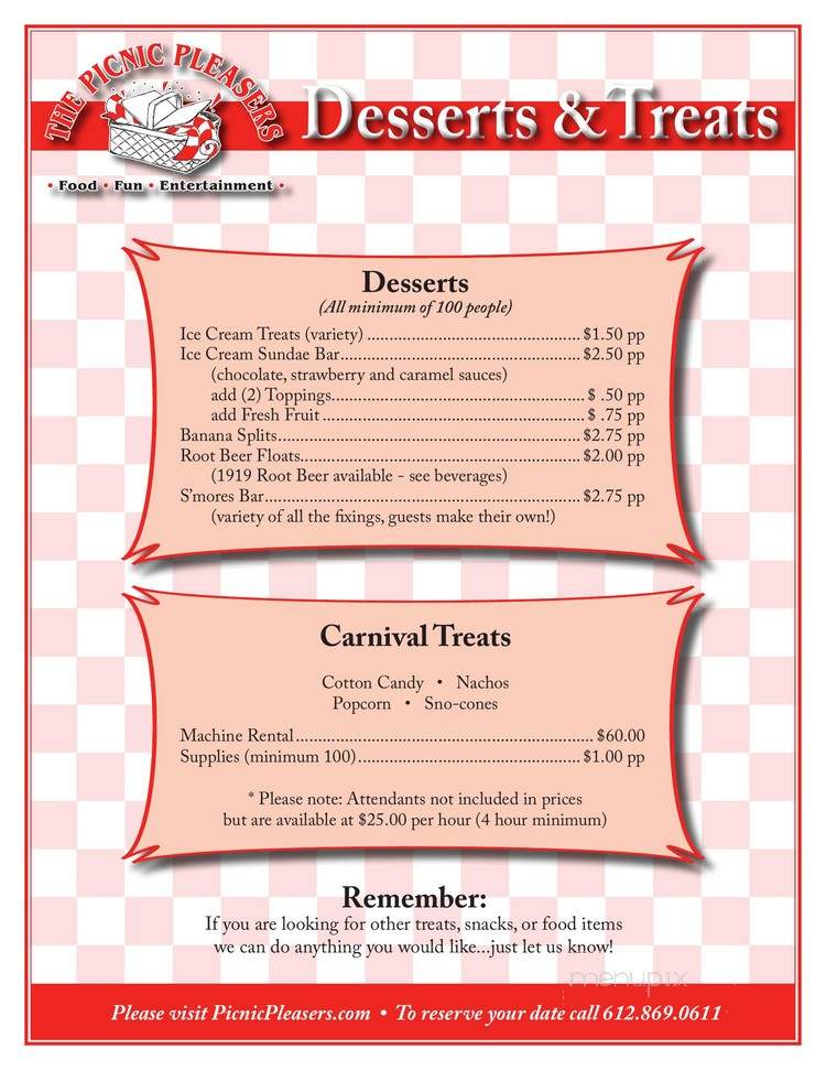 Picnic Pleasers - Minneapolis, MN menu_pic