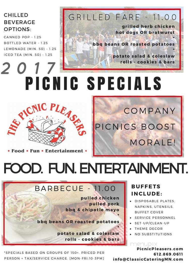 Picnic Pleasers - Minneapolis, MN menu_pic