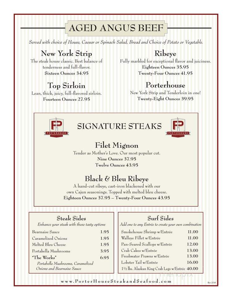 Porter House Steak & Seafood - Saint Paul, MN