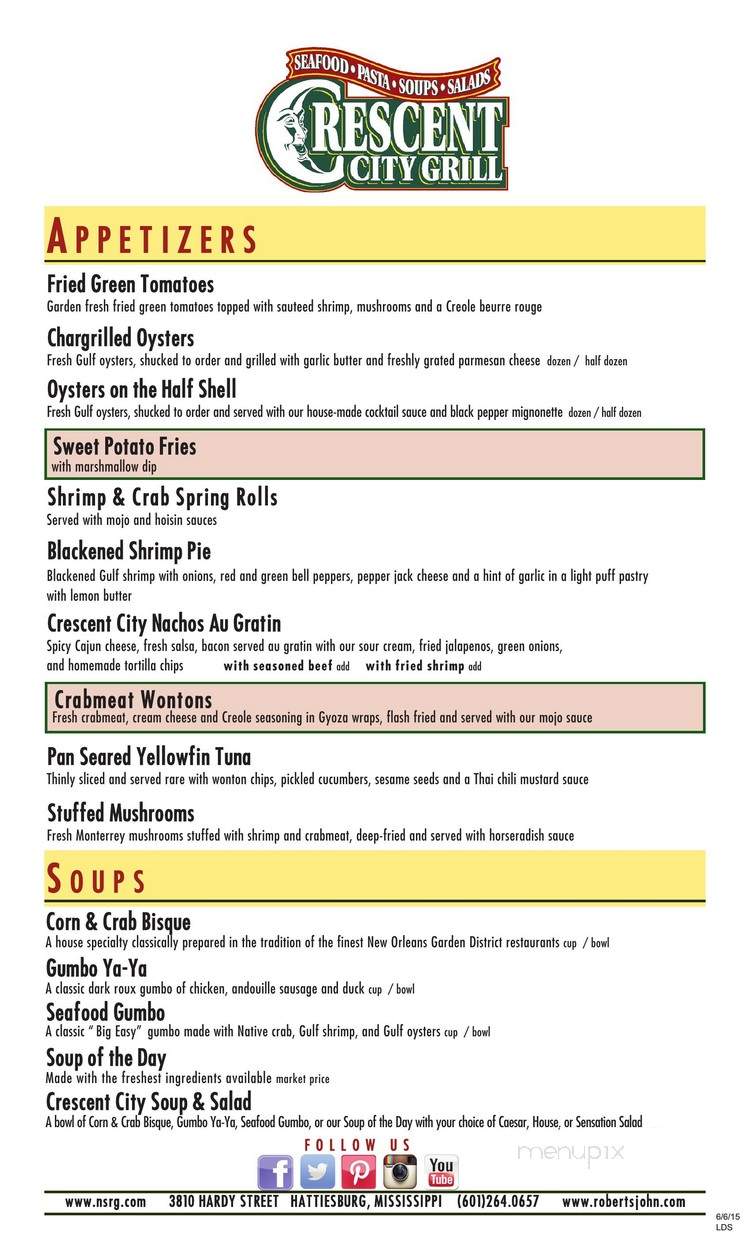 Branch - Hattiesburg, MS menu_pic