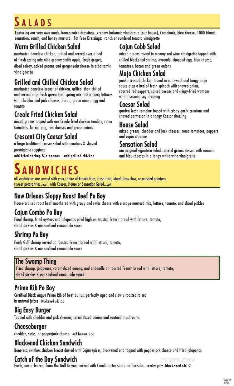 Branch - Hattiesburg, MS menu_pic