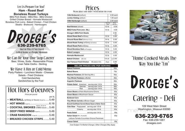 Droege's Super Market & Deli - Washington, MO
