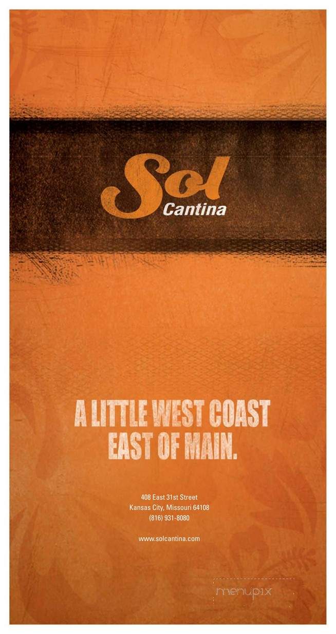 Sol Cantina - Kansas City, MO menu_pic