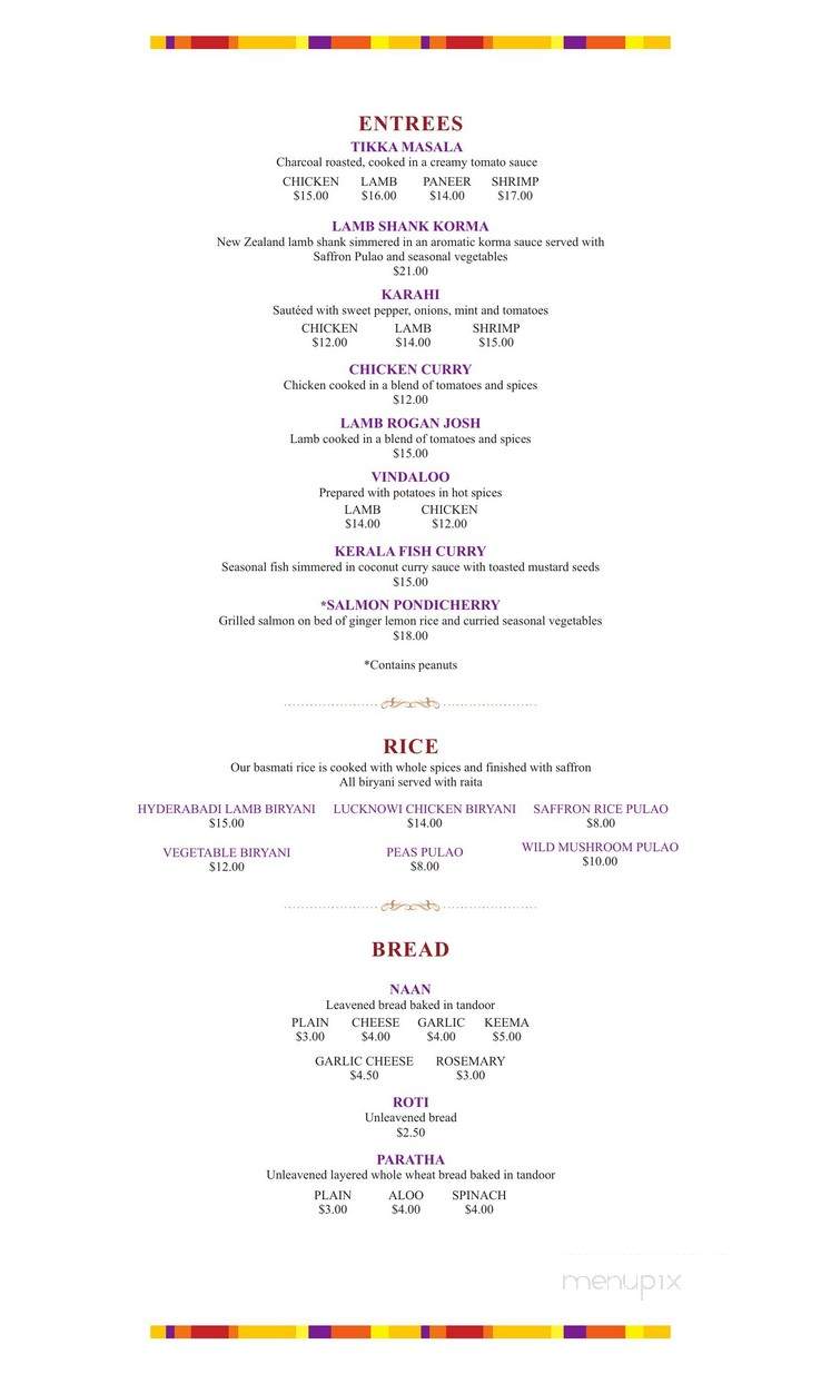 India's Rasoi - Saint Louis, MO menu_pic