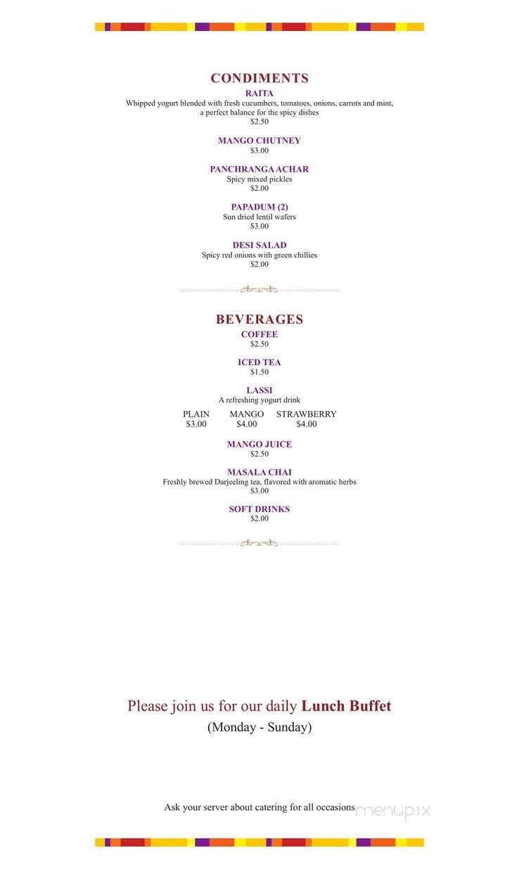 India's Rasoi - Saint Louis, MO menu_pic
