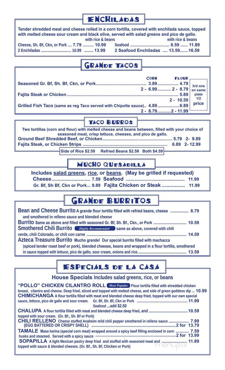 Christina's Cocina Cafe - Butte, MT menu_pic